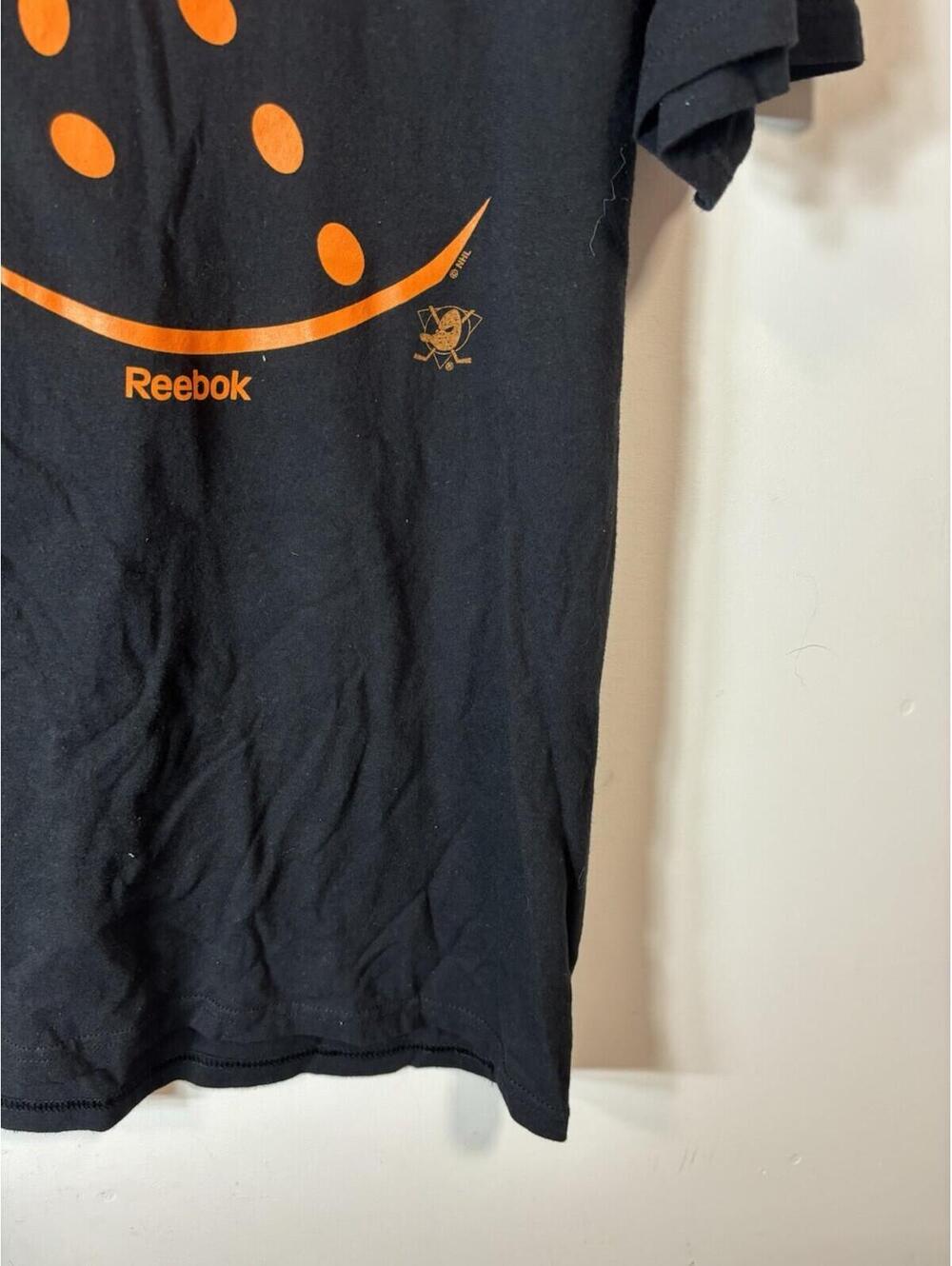 Reebok Anaheim Ducks NHL Mens L Black Crew Neck T-Shirt - Picture 5 of 12